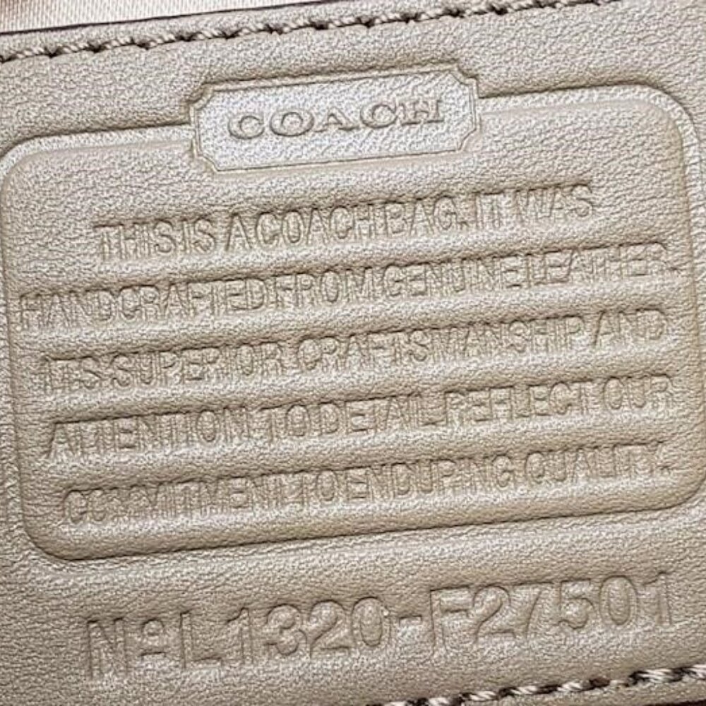 Coach Campbell Exotic Snakeskin Embossed Leather Small Flap Satchel Bag - Picture 5 of 8